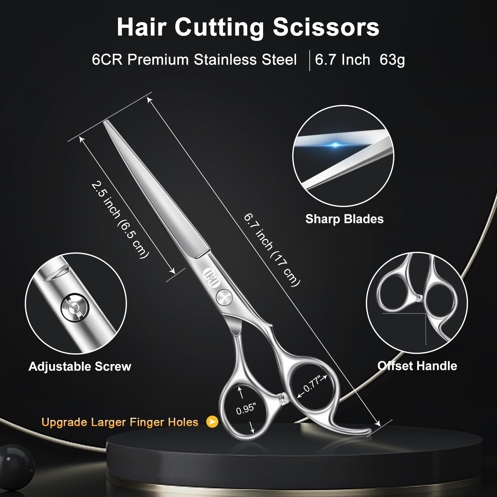 CIICII thinning scissors with 28 teeth for texture control