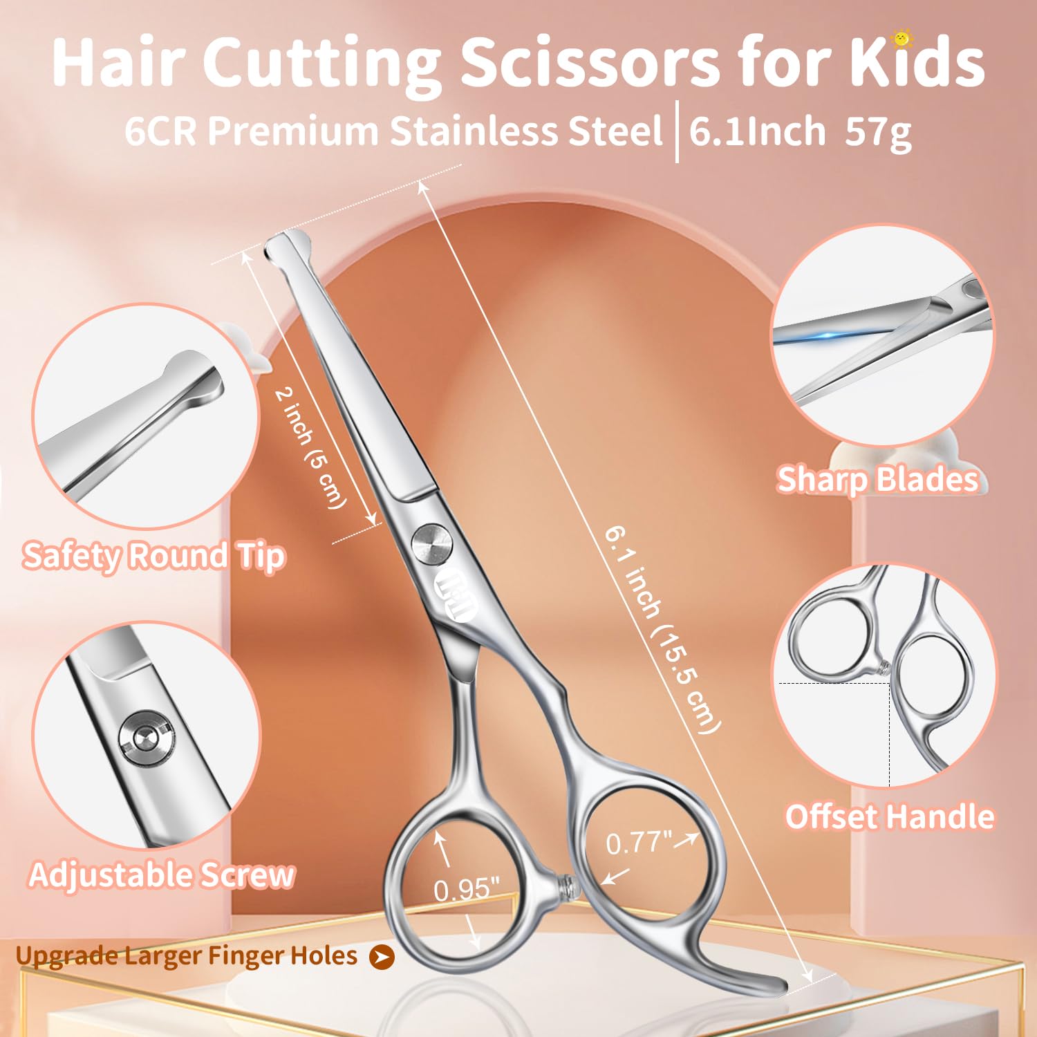 CIICII thinning scissors 6.5-inch for precise, even hair thinning.