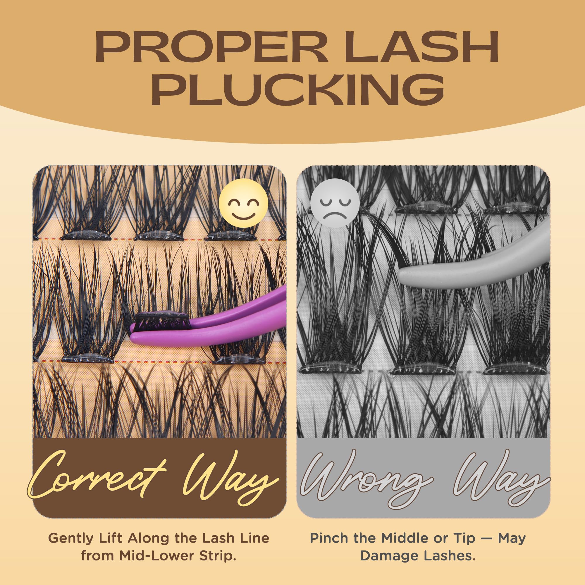 CILIYA secure, flexible-band lashes fit most eye shapes