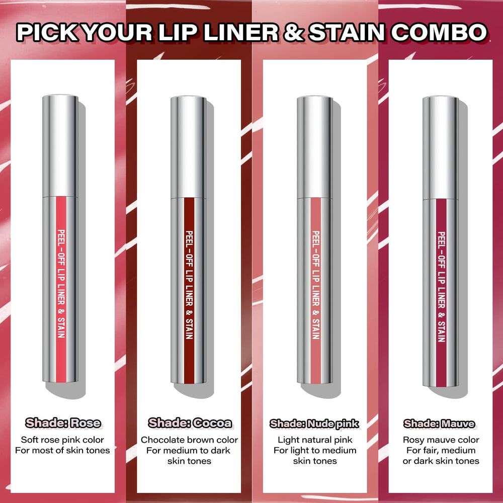 Cilrofelr delineador labial transferencia cero para un look limpio.