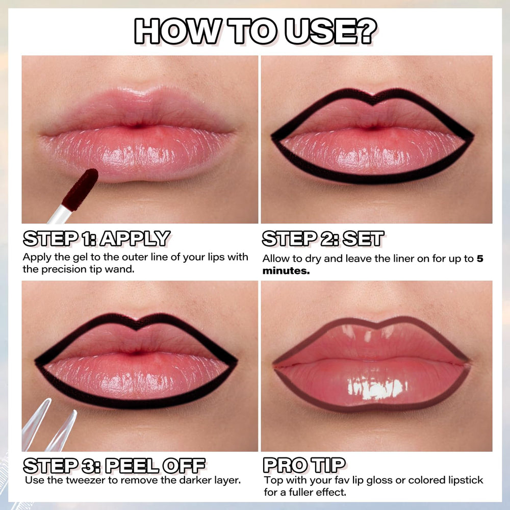 Cilrofelr labial a prueba de transferencia para mayor comodidad.