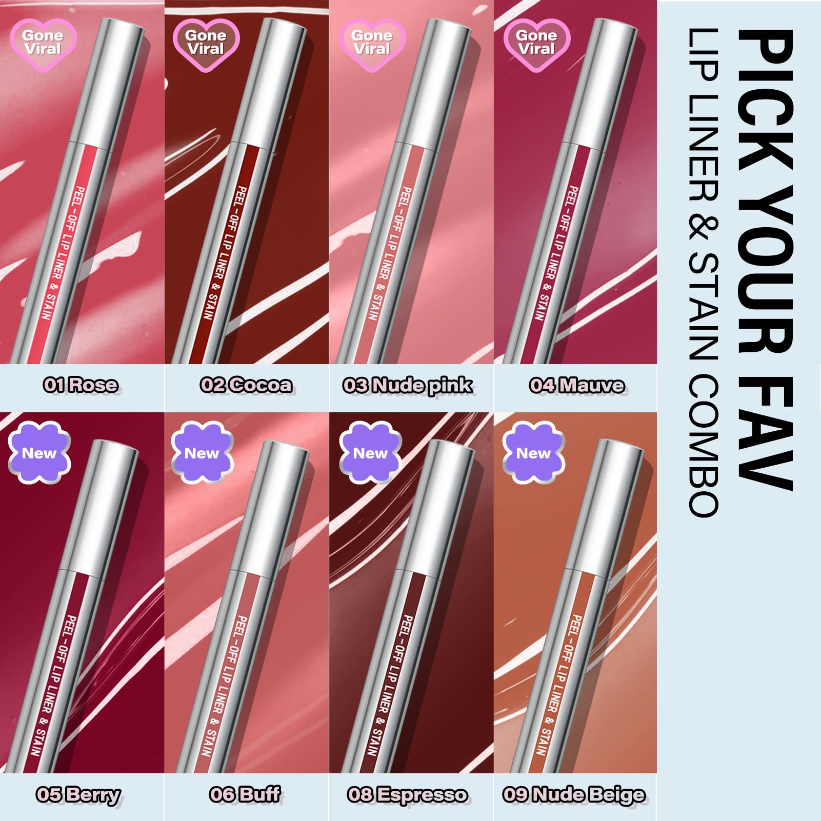 Cilrofelr labial de larga duración para color que persiste todo el día.