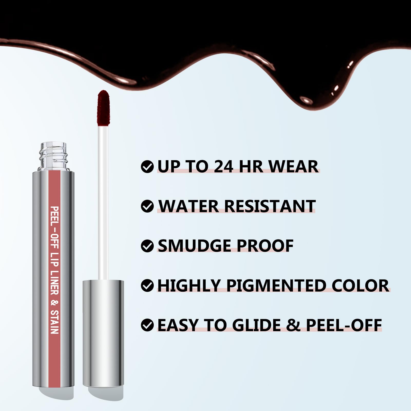 Cilrofelr labial tatuaje de desgaste prolongado ofrece color duradero y alta pigmentación.