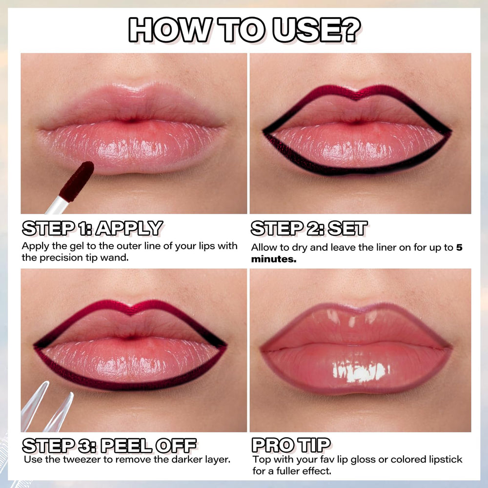 Cilrofelr sin-transfer para labios con acabado duradero durante todo el día.