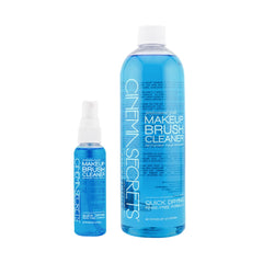 Cinema Secrets Blue Vanilla cleaner bottle showing professional brush cleansing power