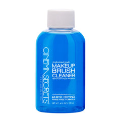 Cinema Secrets Original Blue Vanilla cleaner bottle ready for quick brush cleaning