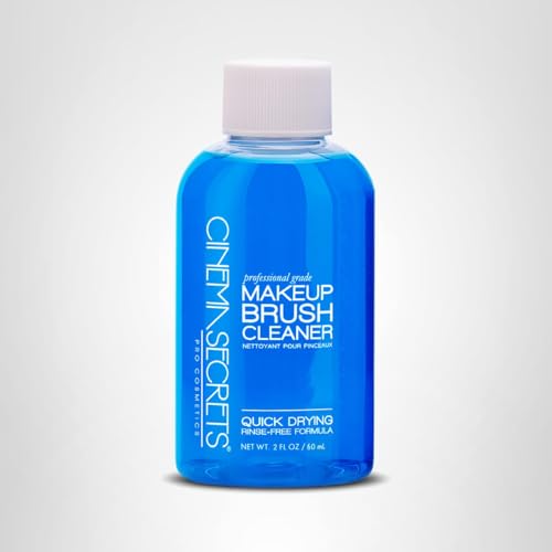 Packaging front of Cinema Secrets blue vanilla brush cleaner.