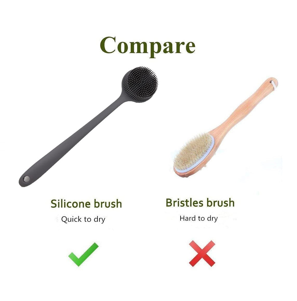 Diseño ergonómico de Cinlitek facilita el cepillado en la ducha.