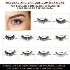 Cintizon waterproof magnetic eyeliner 4-tubes for long-lasting hold.