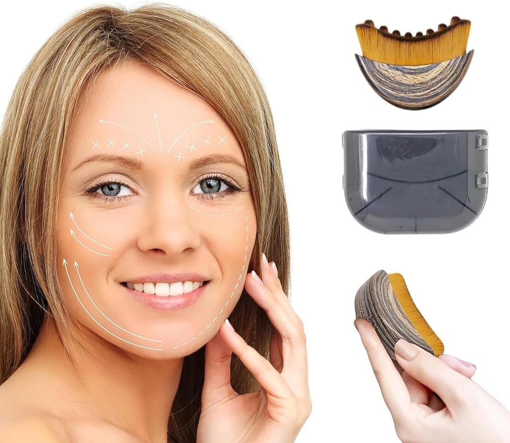 Cioqlvz lymphatic contour face brush travel kit for on the go use