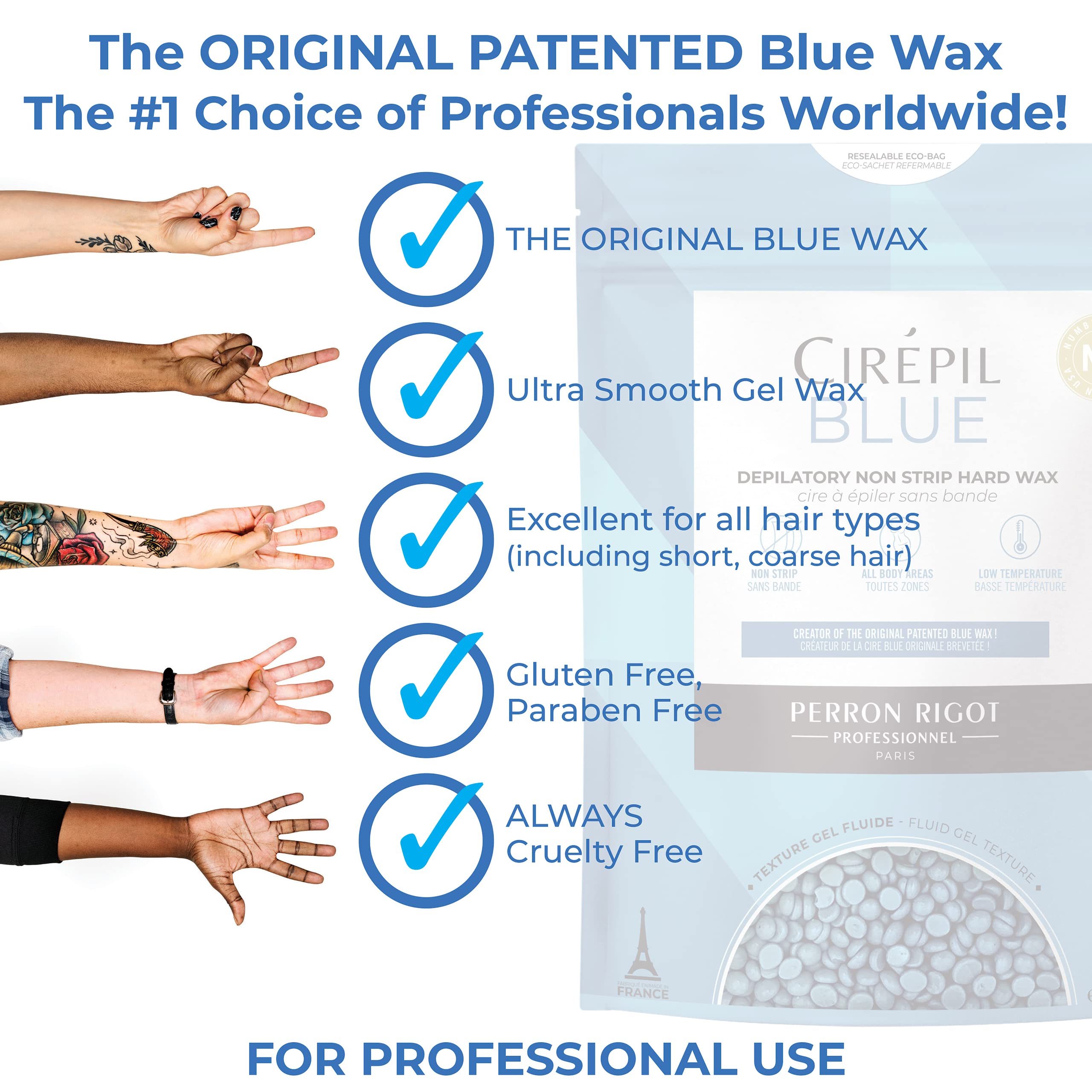 Cirepil Blue 800g refill for economical waxing