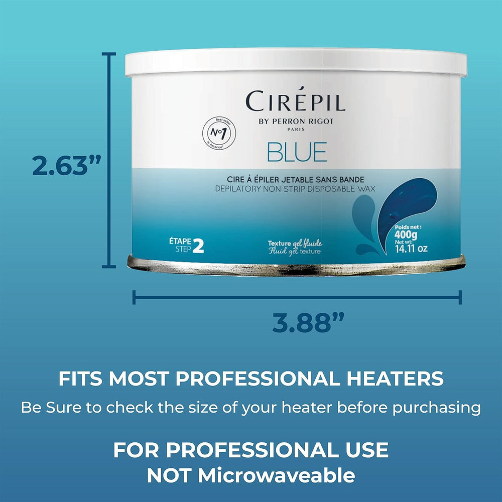 Cirepil Blue Wax Tin for bikini area with comfortable removal.