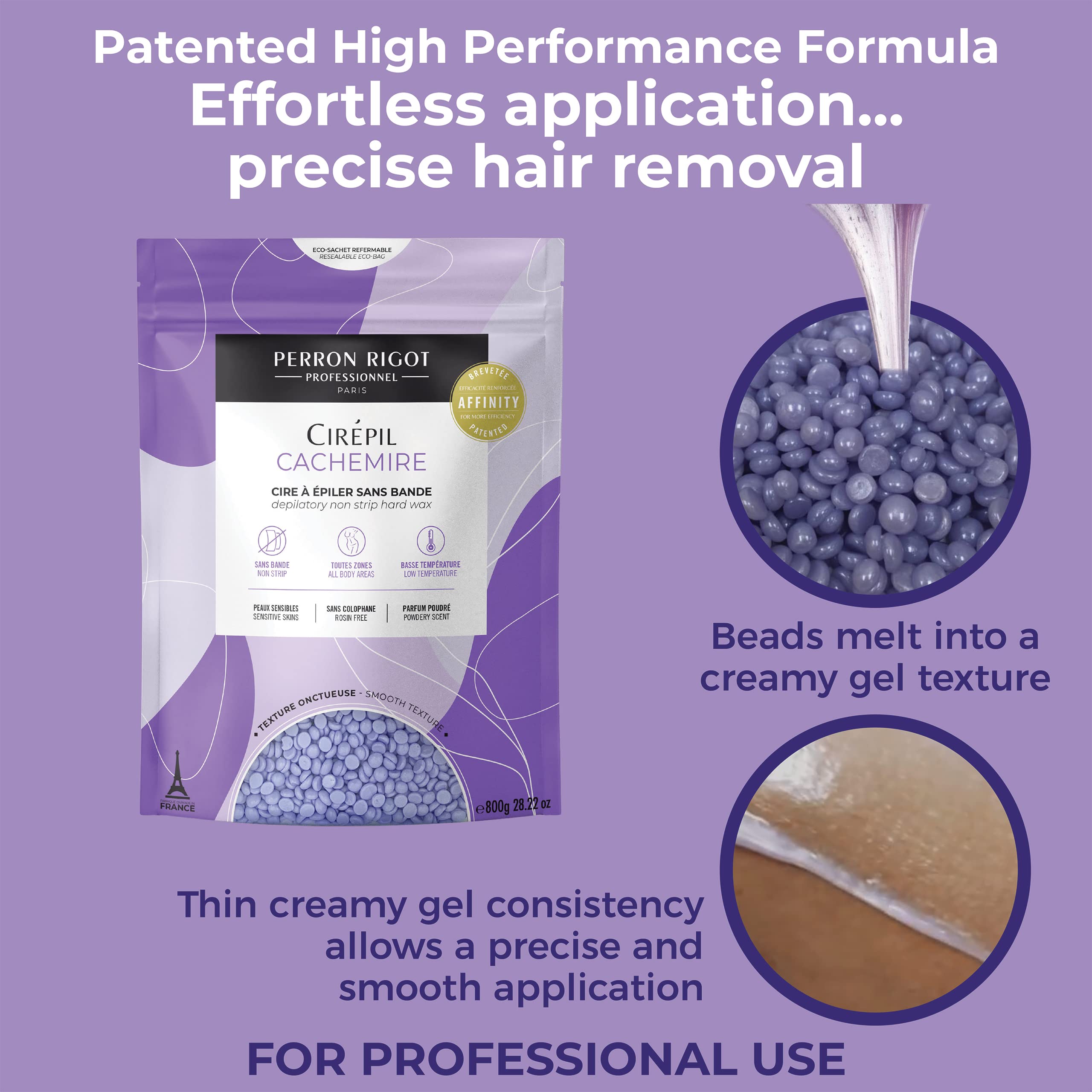 Cirepil Cachemire fragrance with powdery scent enhancing spa-like experience.
