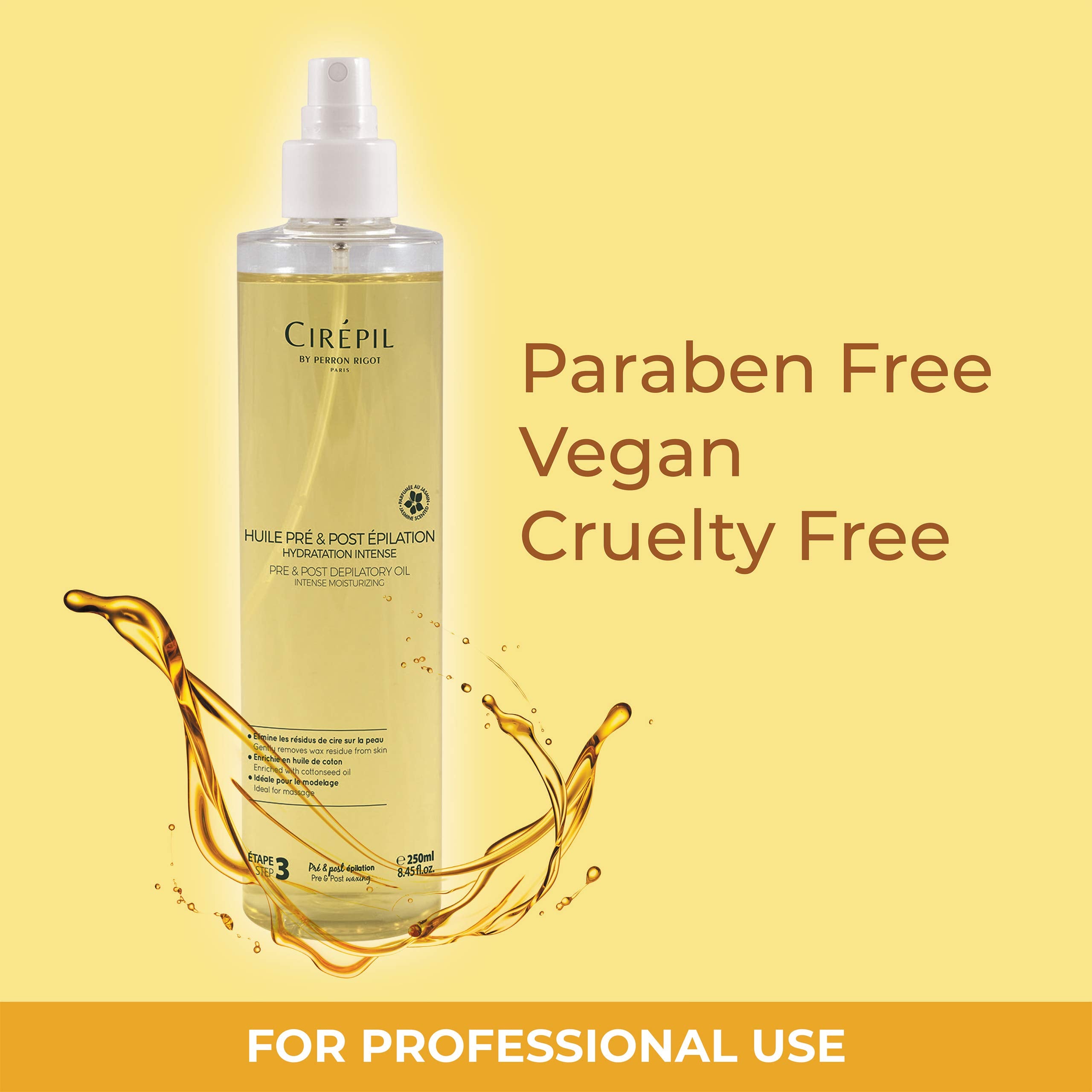 Cirepil jasmine scented formula evokes spa-like aroma during waxing.
