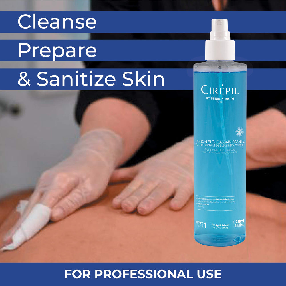 Cirepil loción azul higiene profesional reduce irritaciones posdepilación