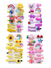 CISMARK 56PCS barrettes arcoíris para peinados suaves y coloridos