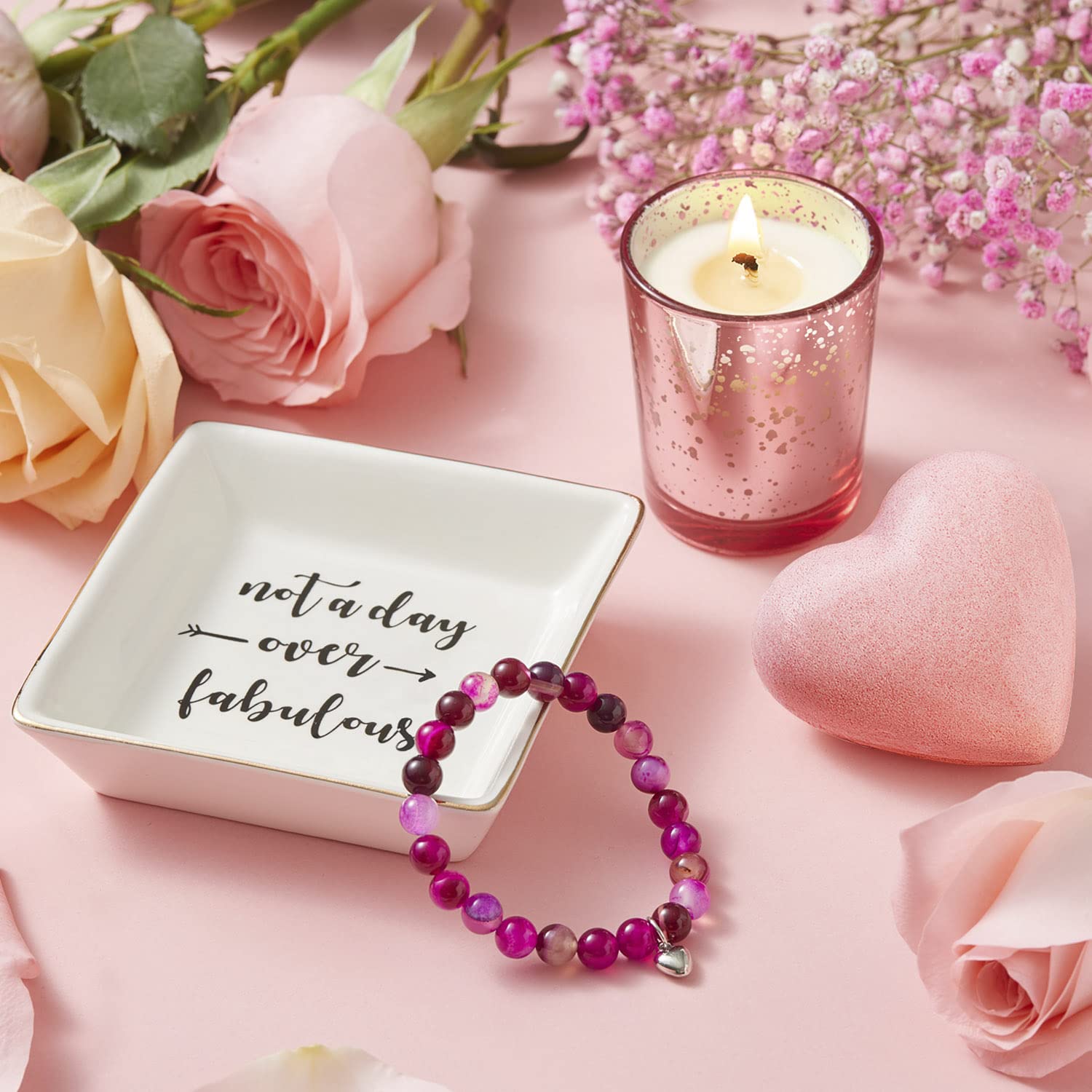 CITTA pulsera de cuentas de agata que transmite calma