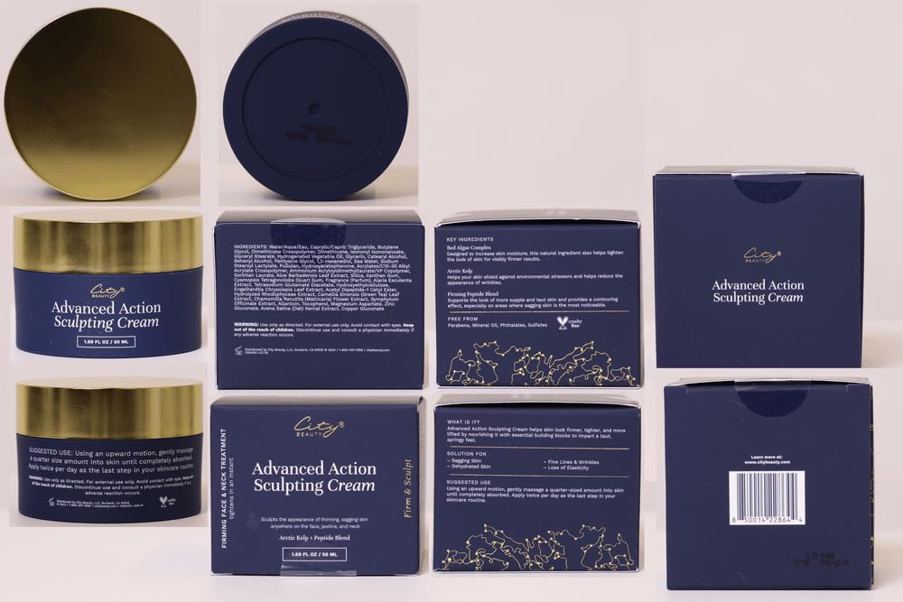 City Beauty Advanced Action Sculpting Cream daily routine for firmer-feeling skin