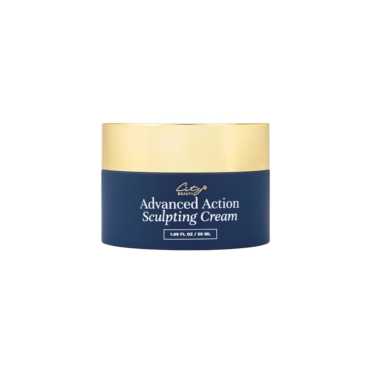 City Beauty Advanced Action Sculpting Cream on face application for firmer contour