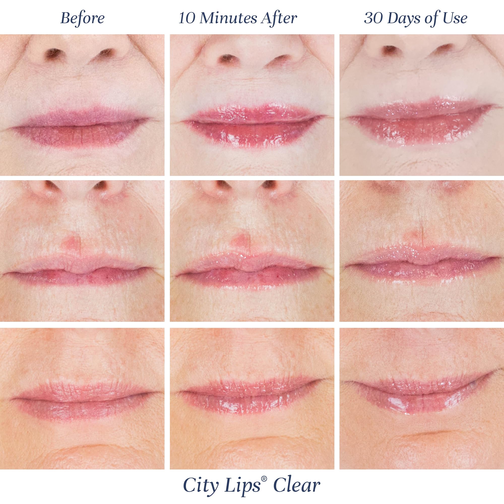 City Lips high-shine finish creates a glassy, polished look.