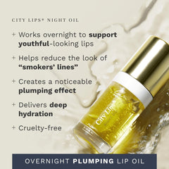 City Beauty City Lips Night Oil closeup highlights cushiony texture