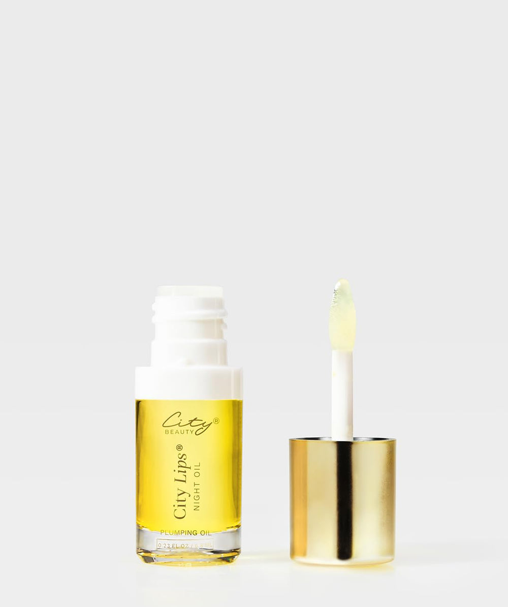 City Beauty City Lips Night Oil packaging and label design
