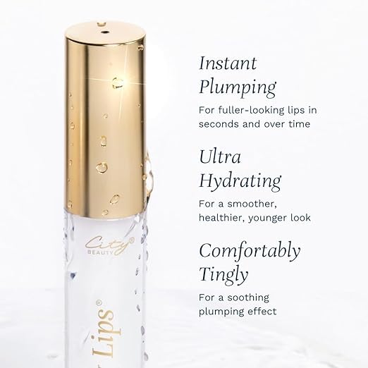 City Lips tingling sensation signals active plumping for fuller lips.