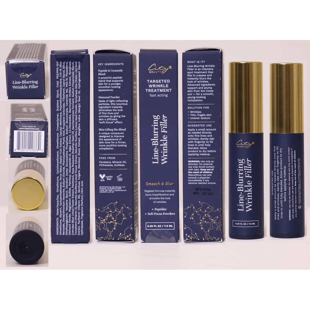 City Beauty Line-Blurring Wrinkle Filler clean formula free from parabens and sulfates
