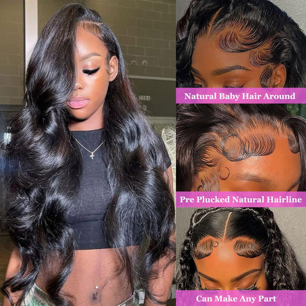 CITY GIRL hd transparent lace front close-up showing realistic hairline