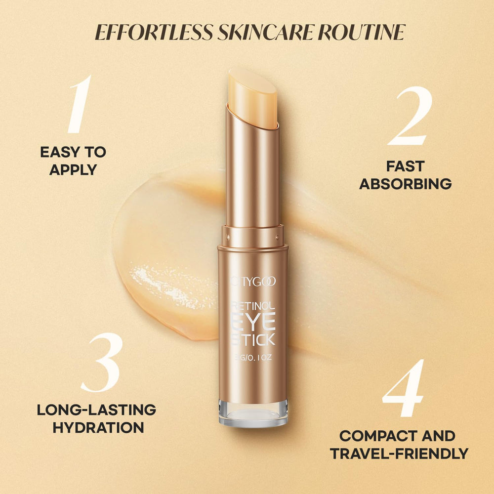CITYGOO Retinol Eye Stick ayuda a calmar ojos cansados.