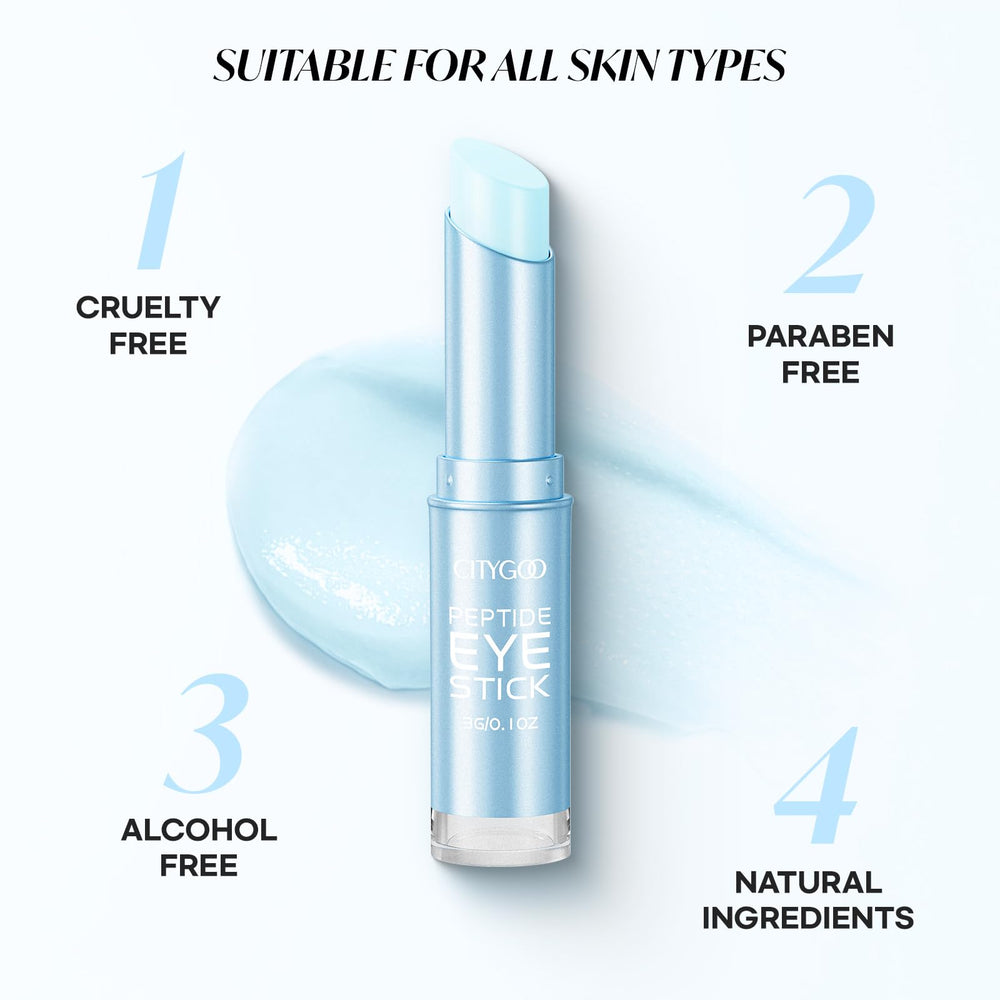 CityGOO Retinol Eye Stick smooths fine lines for a refreshed eye contour.