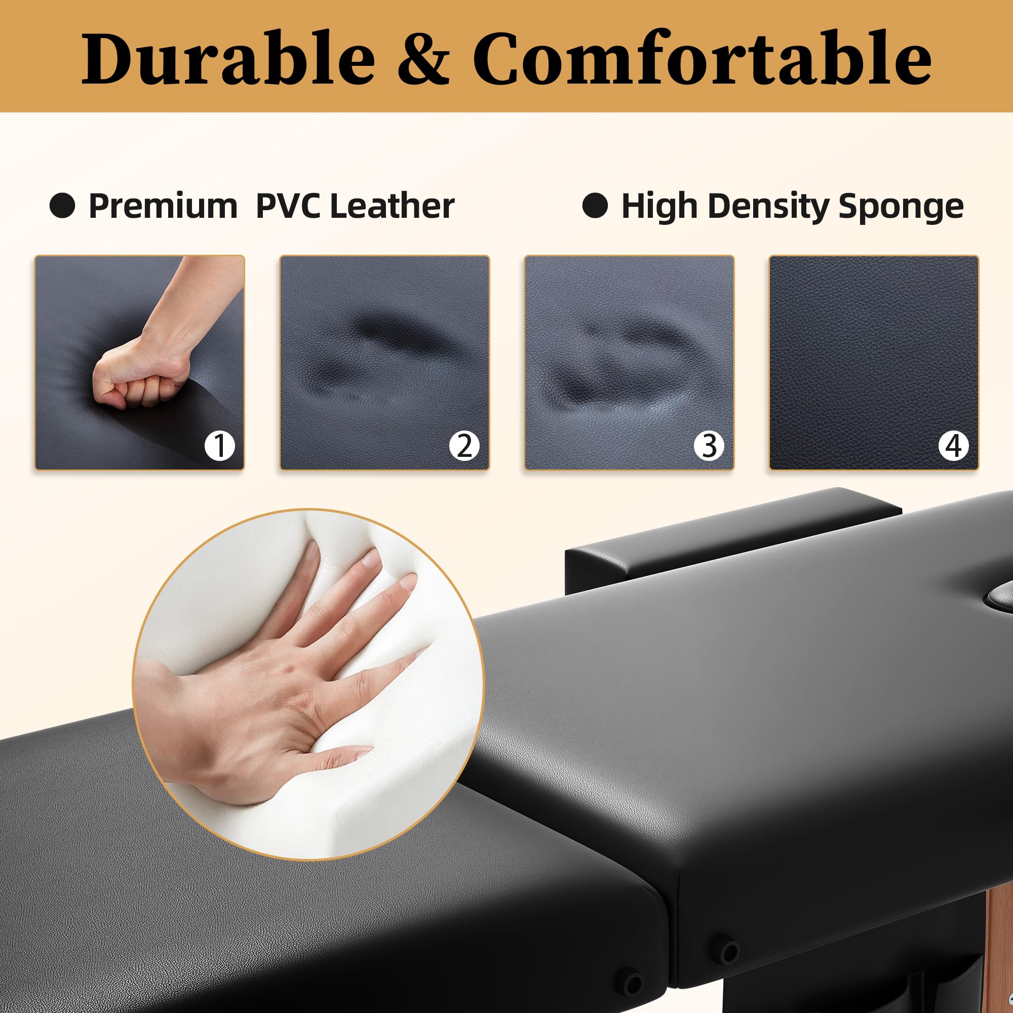 Civama massage table face cradle demonstrates adjustable support for therapists.