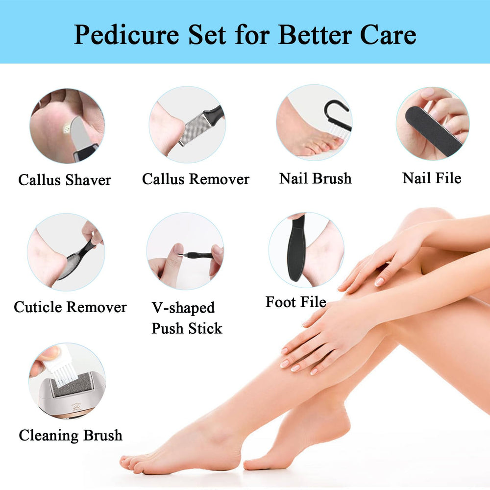 CIVYPRO foot care device with battery indicator to help plan charging