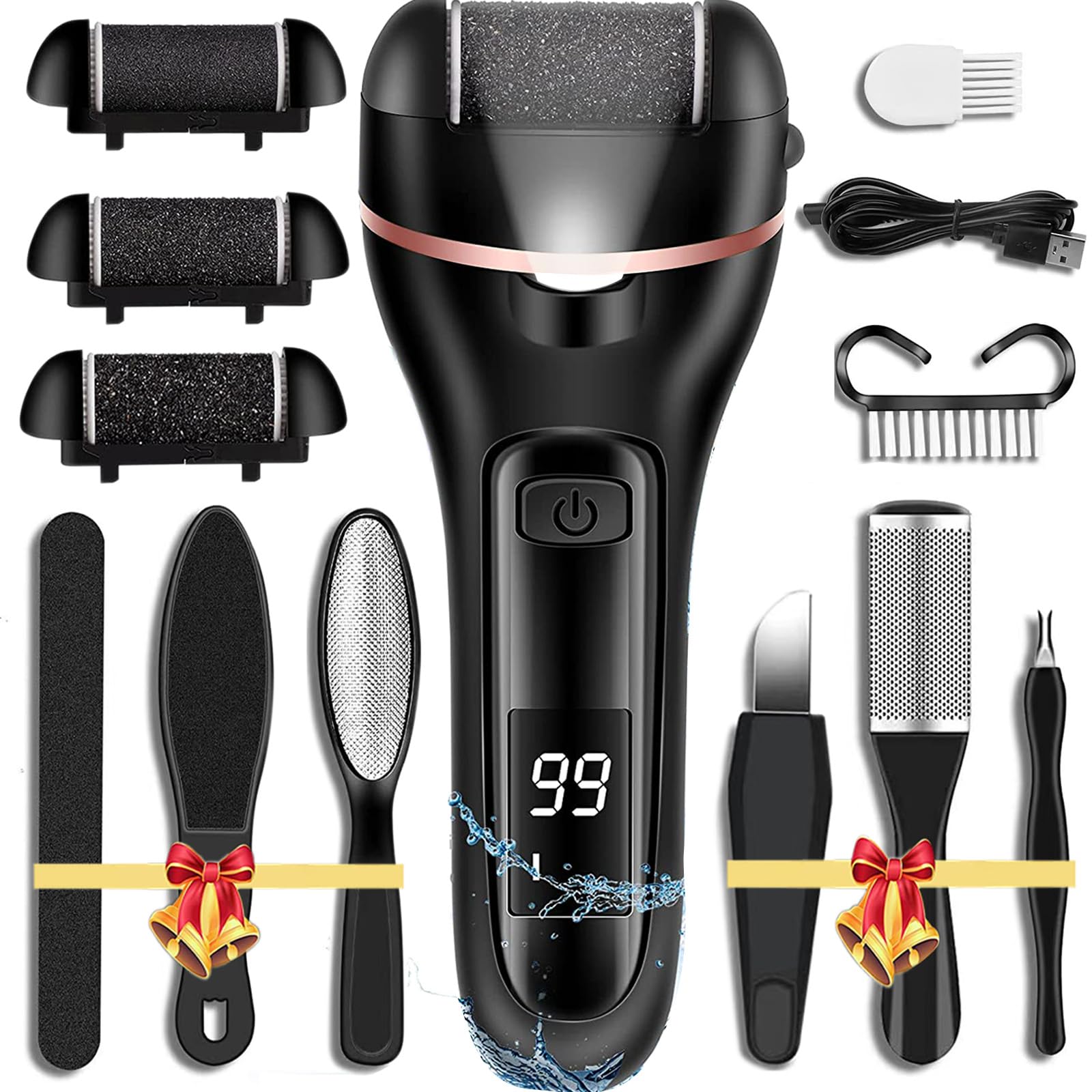CIVYPRO callus remover foot-file front view for easy at-home pedicures