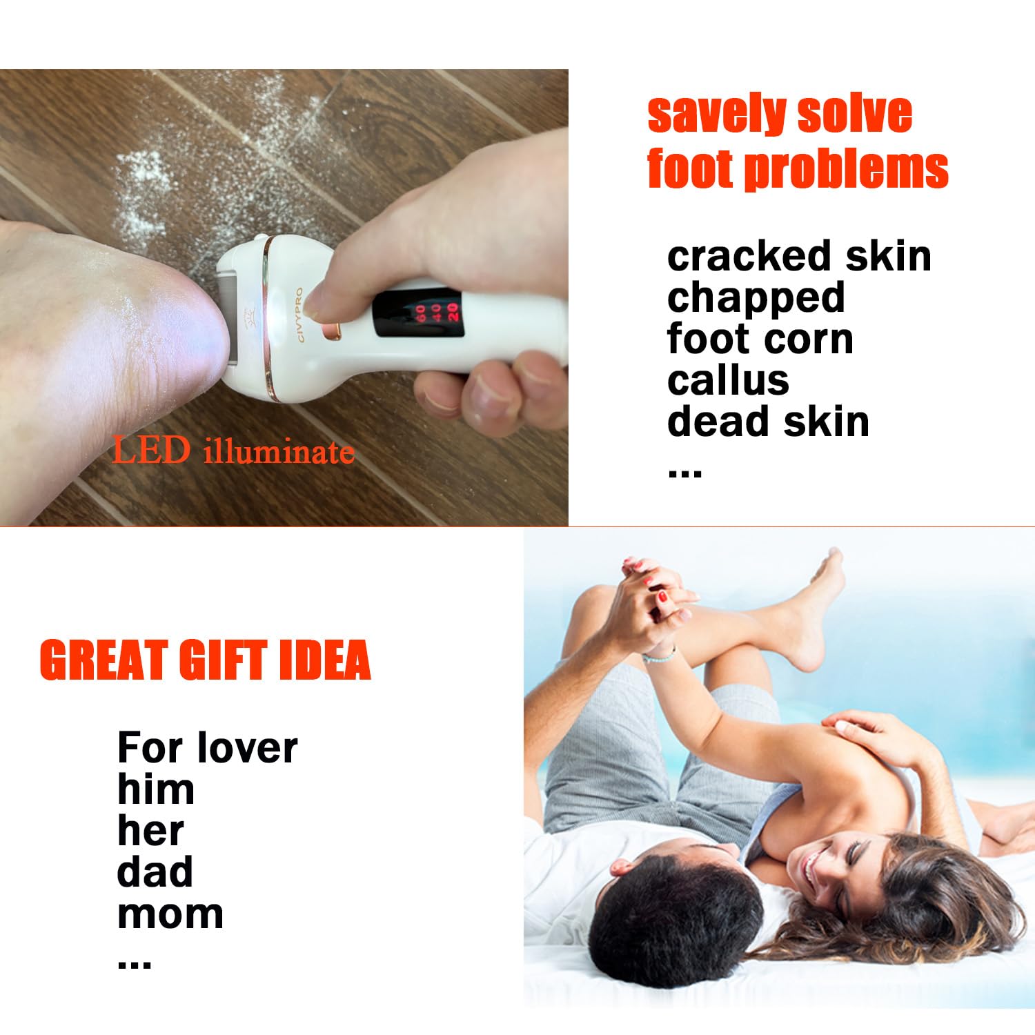 CIVYPRO gift-ready packaging for foot care lovers
