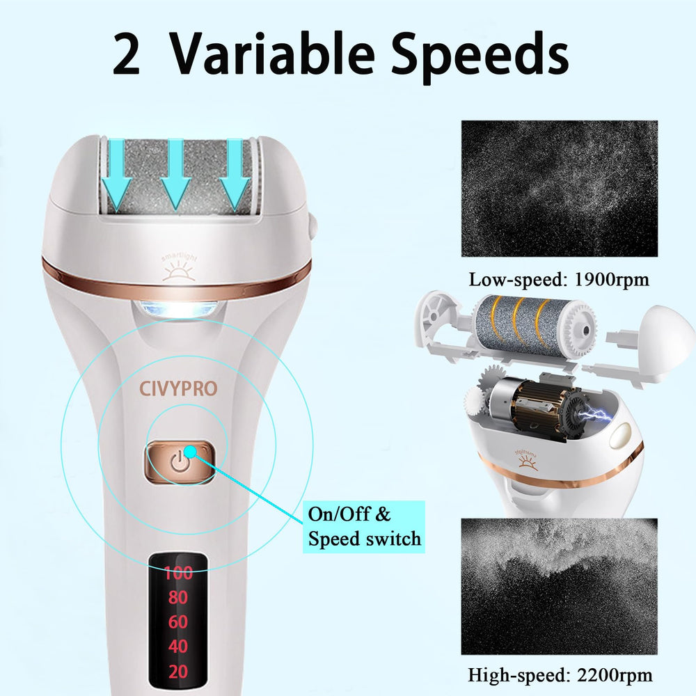 CIVYPRO IPX7 waterproof design for safe dry or wet foot care