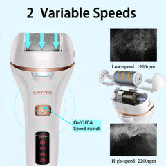 CIVYPRO IPX7 waterproof design for safe dry or wet foot care