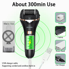 CIVYPRO waterproof foot scrubber shown for use in the shower.