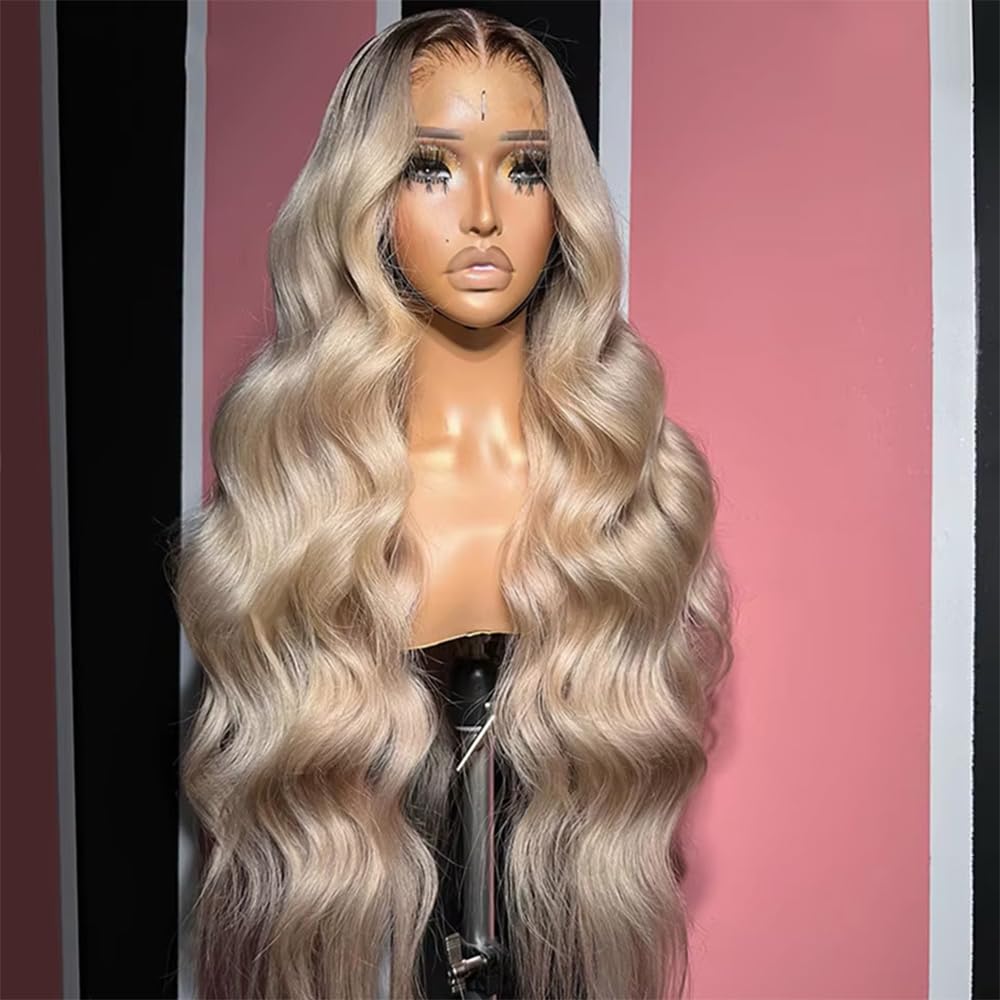 CIYOO pre-plucked natural hairline ash blonde wig for a seamless look