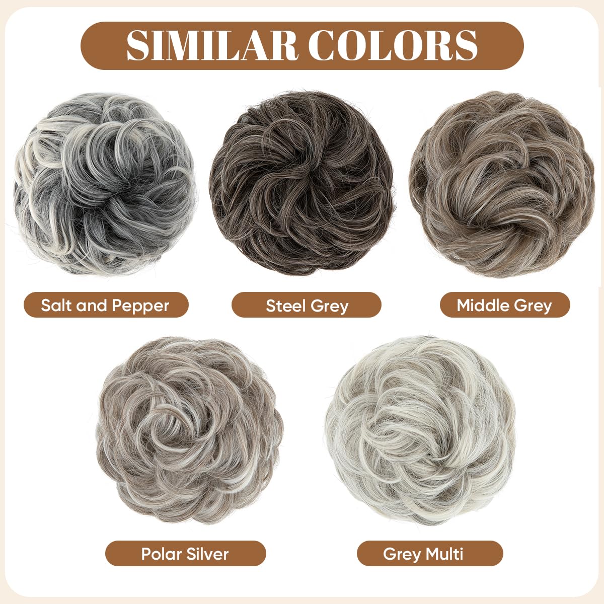 CJL HAIR large messy bun back view displays fullness and silhouette