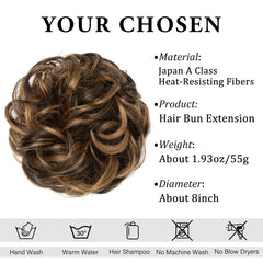 CJL HAIR synthetic chignon ponytail creates a polished look in minutes