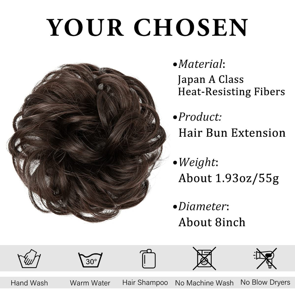 CJL HAIR wavy curly scrunchies blend with natural texture for fuller look