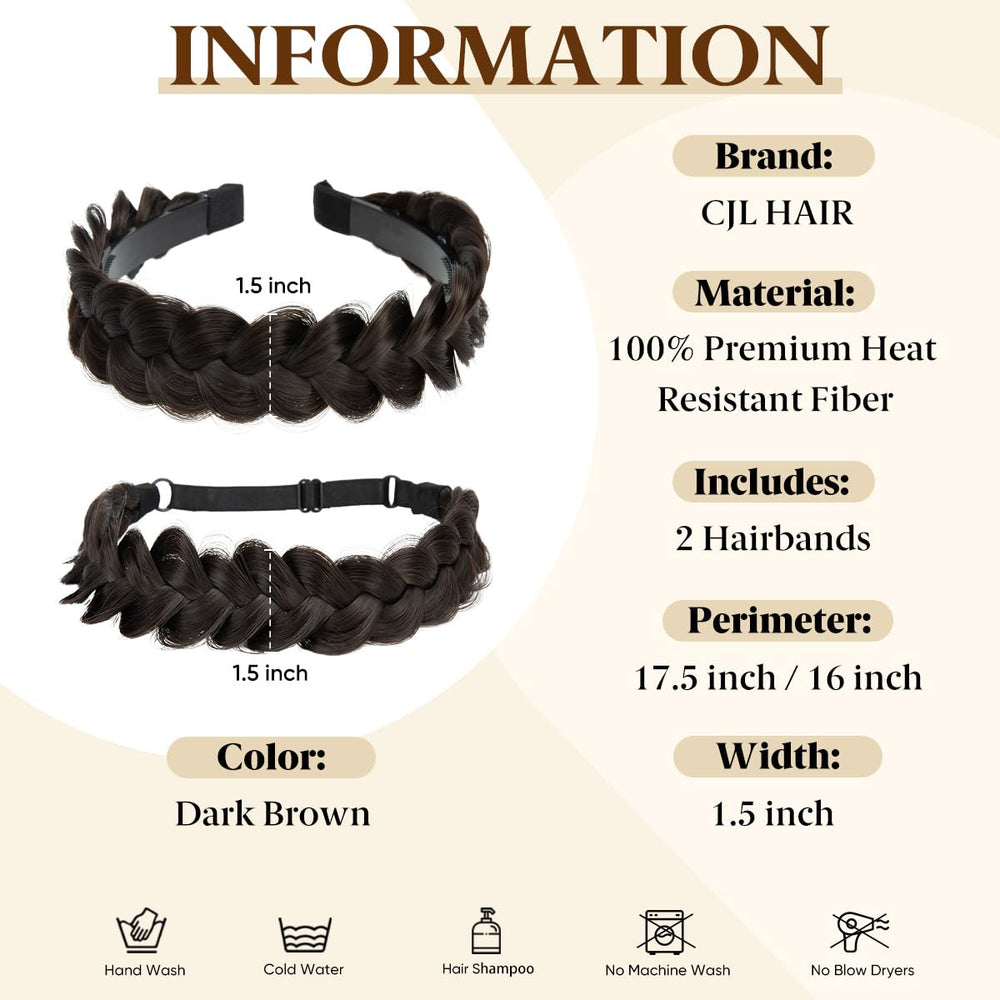 CJL HAIR headband with teeth for quick, secure wear.