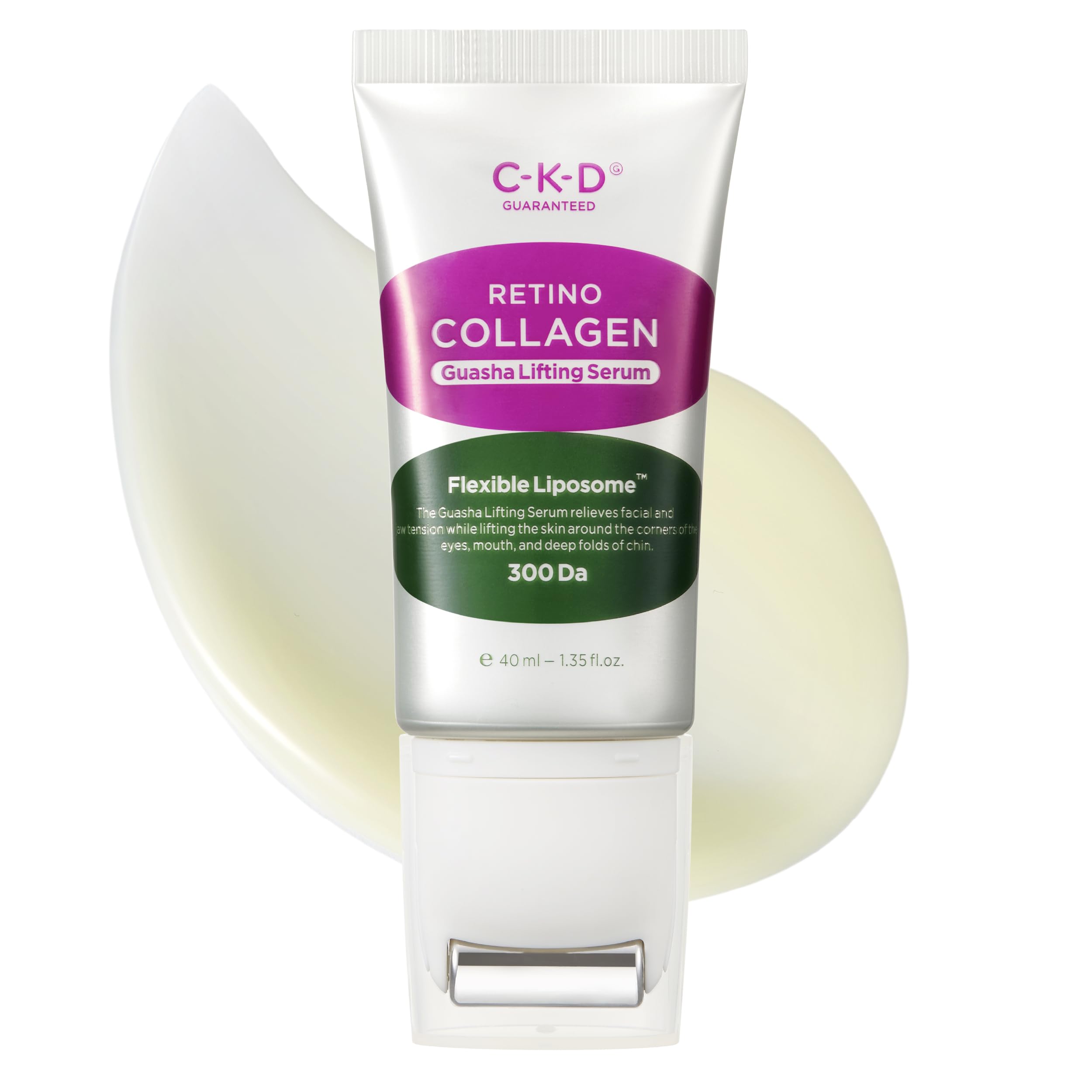 CKD Gua Sha Serum bottle closeup showcasing hydration boost for plump skin