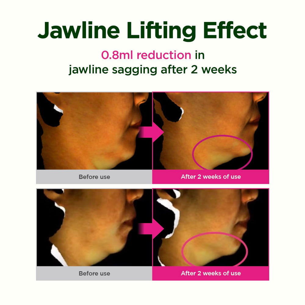 Hyaluronic acid formula visual indicating lasting moisture for the neck