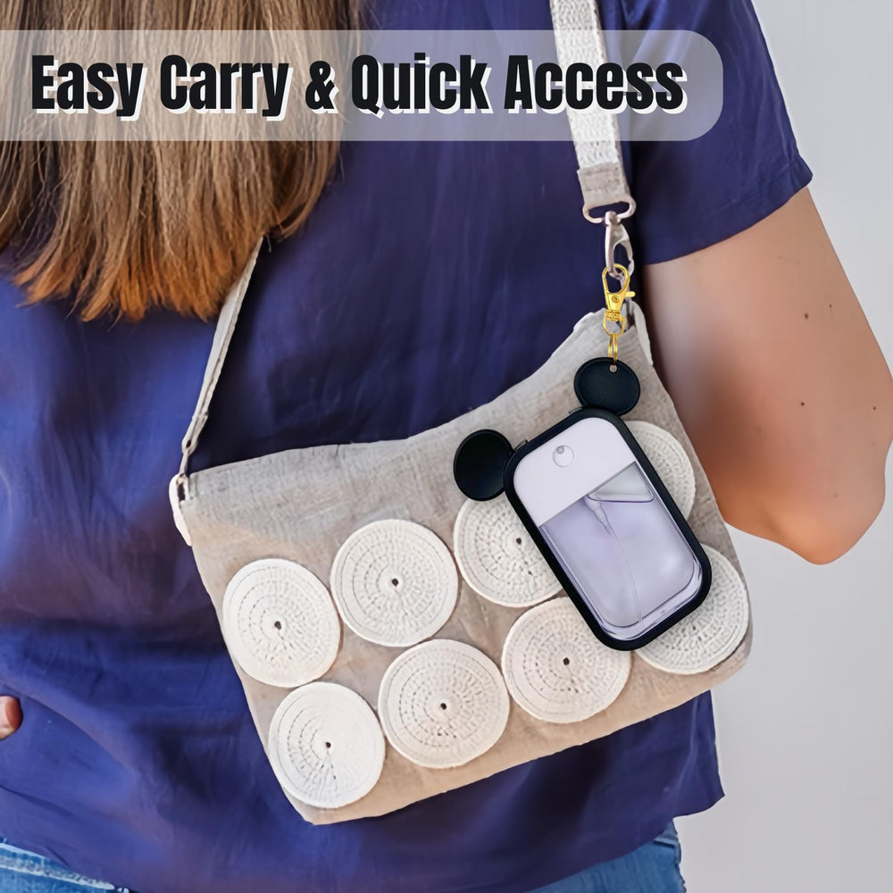 CKONXE case ready for everyday carry, keeps sanitizer accessible.
