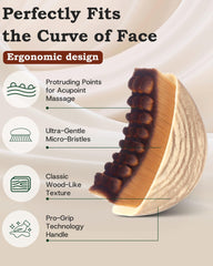 CKWZOQN lymphatic brush with ultra-soft bristles for gentle daily skin care