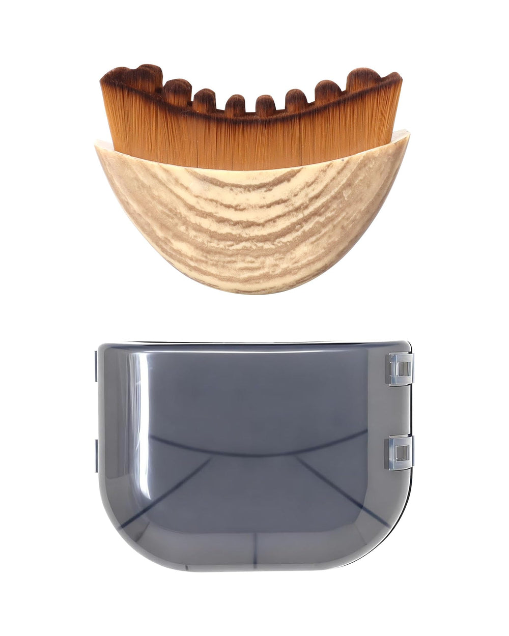 CKWZOQN lymphatic contour brush with ergonomic grip for precise facial massage and puffiness relief