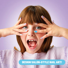 Claire's nail stickers for easy, playful nail art designs.