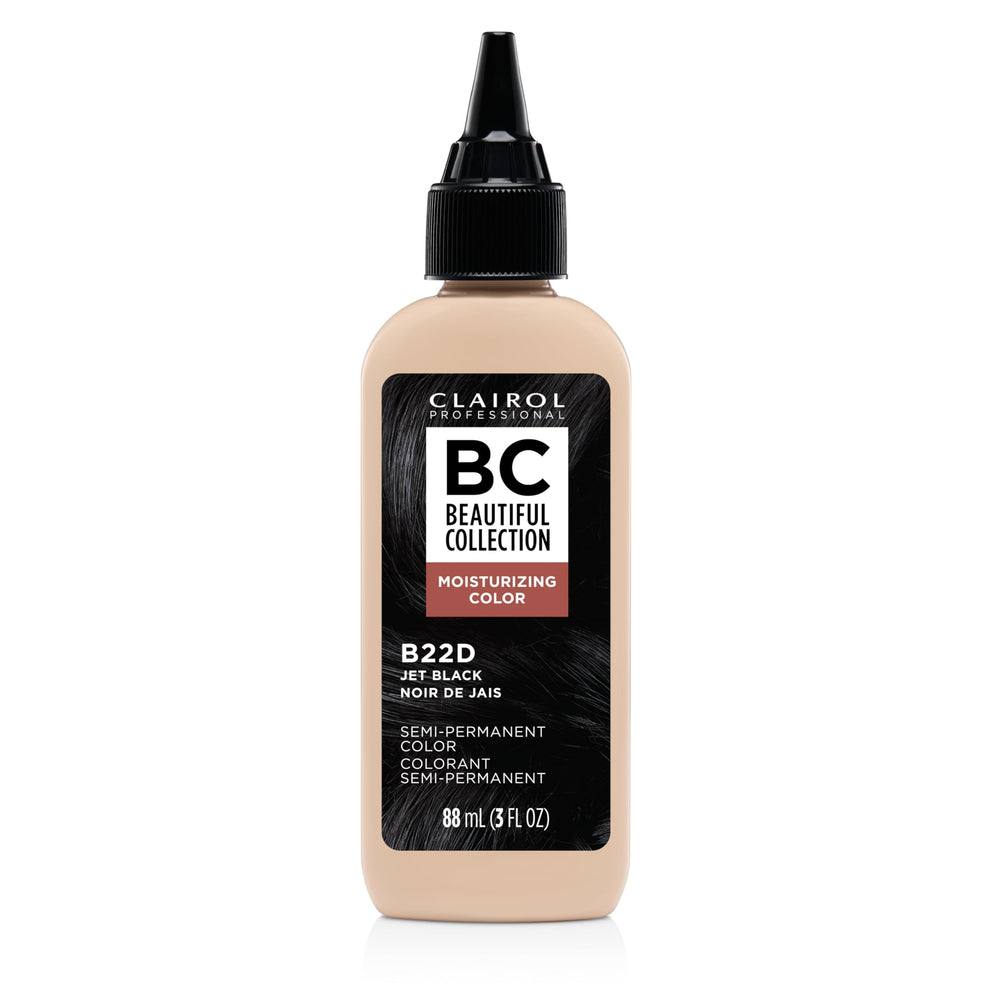 Clairol Beautiful Collection Jet Black bottle for easy, natural-looking color